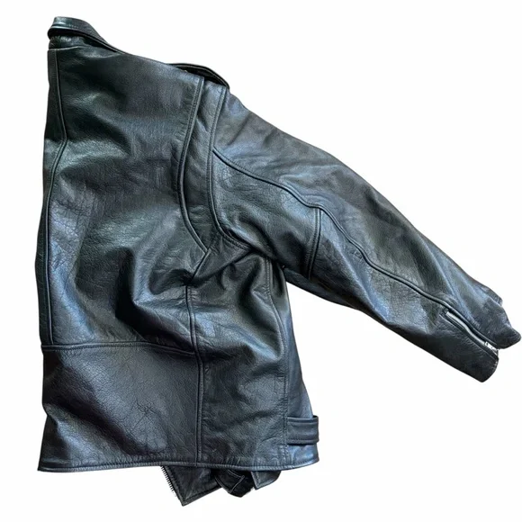 ALLSTATE LEATHER Black Jacket Size 52 - Picture 4 of 6